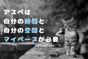 アスペに必要な「マイペース」について【自分の時間・場所が必要】